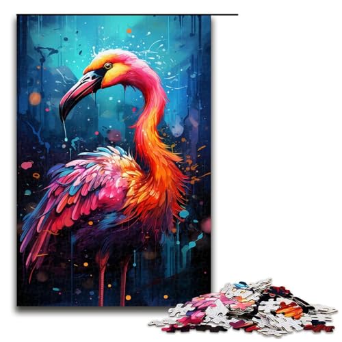 1000 teiliges Puzzle für Erwachsene Malen Bunte Flamingos Denksportaufgabe Weihnachts und Geburtstagsgeschenke 75 x 50 cm 1000 teiliges Puzzle für Erwachsene Malen Bunte Flamingos Denksportaufgabe Weihnachts und Geburtstagsgeschenke 75 x 50 cm von QSYFNBZL