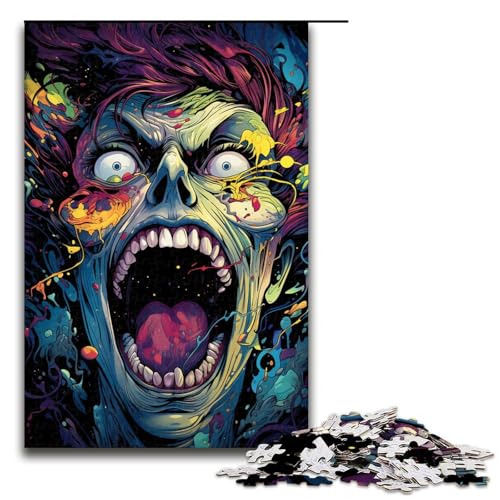 1000 teiliges Puzzle für Erwachsene Malen Bunte Zombies Puzzle Denksportaufgabe Weihnachts und Geburtstagsgeschenke 75 x 50 cm 1000 teiliges Puzzle für Erwachsene Malen Bunte Zombies Puzzle Denksportaufgabe Weihnachts und Geburtstagsgeschenke 75 x 50 cm von QSYFNBZL