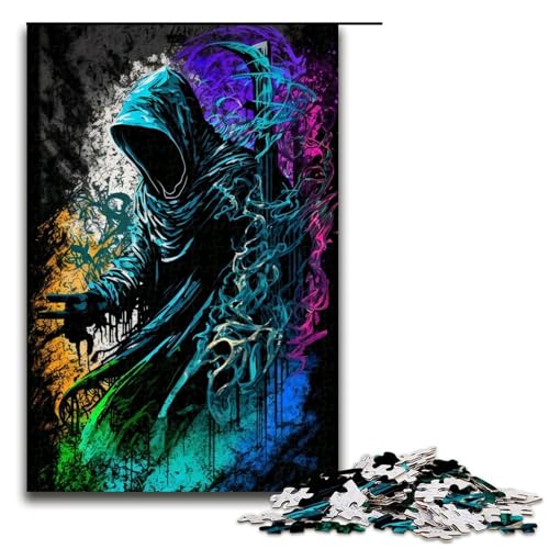 1000 teiliges Puzzle für Erwachsene Malen Der Sensenmann Puzzle für Kinder Holzpuzzle Lernspiel für Erwachsene 75 x 50 cm 1000 teiliges Puzzle für Erwachsene Malen Der Sensenmann Puzzle für Kinder Holzpuzzle Lernspiel für Erwachsene 75 x 50 cm von QSYFNBZL