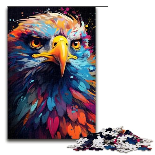 1000 teiliges Puzzle für Erwachsene Malen Farbe Adler Puzzlespiel perfekte Dekoration für Teenager ab 14 Jahren 75 x 50 cm 1000 teiliges Puzzle für Erwachsene Malen Farbe Adler Puzzlespiel perfekte Dekoration für Teenager ab 14 Jahren 75 x 50 cm von QSYFNBZL