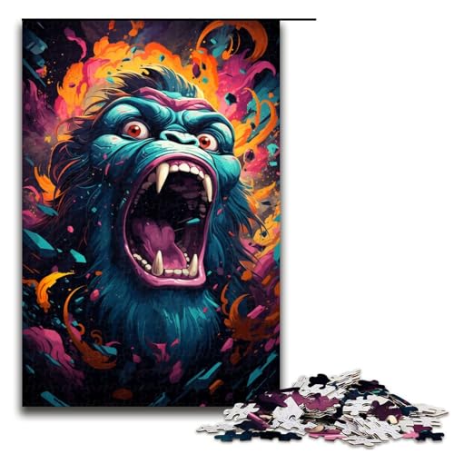 1000 teiliges Puzzle für Erwachsene Malen Farbe Orang Utan Dekomprimieren intellektuelles Lernspielzeug Geschenkideen 75 x 50 cm 1000 teiliges Puzzle für Erwachsene Malen Farbe Orang Utan Dekomprimieren intellektuelles Lernspielzeug Geschenkideen 75 x 50 cm von QSYFNBZL
