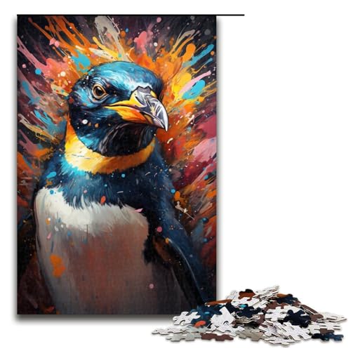 1000 teiliges Puzzle für Erwachsene Malen Farbe Pinguin Lernpuzzle Lernspiel für Geburtstag Weihnachten 75 x 50 cm 1000 teiliges Puzzle für Erwachsene Malen Farbe Pinguin Lernpuzzle Lernspiel für Geburtstag Weihnachten 75 x 50 cm von QSYFNBZL