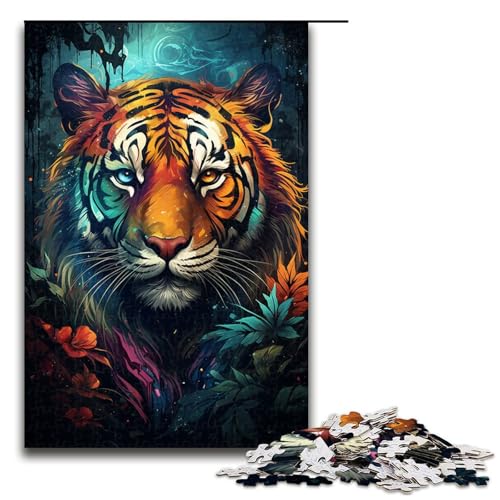 1000 teiliges Puzzle für Erwachsene Malen Farbe Tiger Puzzle Hands on Spiel 75 x 50 cm 1000 teiliges Puzzle für Erwachsene Malen Farbe Tiger Puzzle Hands on Spiel 75 x 50 cm von QSYFNBZL