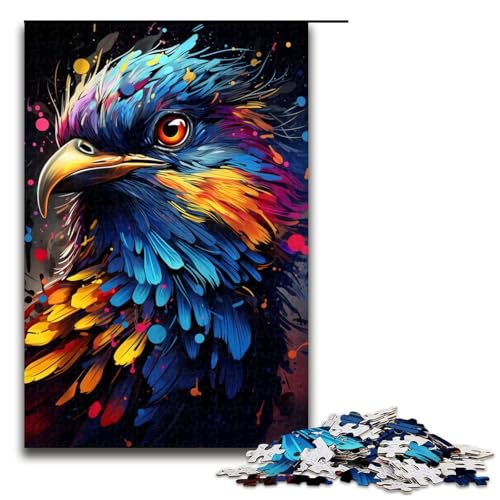 1000 teiliges Puzzle für Erwachsene Malen Farbe Vogel Puzzle für Lernspiele Herausforderung Spielzeug Kunstwerk Geschenk 75 x 50 cm 1000 teiliges Puzzle für Erwachsene Malen Farbe Vogel Puzzle für Lernspiele Herausforderung Spielzeug Kunstwerk Geschenk 75 x 50 cm von QSYFNBZL