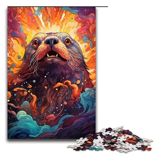 1000 teiliges Puzzle für Erwachsene Malen Seelöwe Puzzle für Lernspiele Herausforderung Spielzeug Kunstwerk Geschenk 75 x 50 cm 1000 teiliges Puzzle für Erwachsene Malen Seelöwe Puzzle für Lernspiele Herausforderung Spielzeug Kunstwerk Geschenk 75 x 50 cm von QSYFNBZL