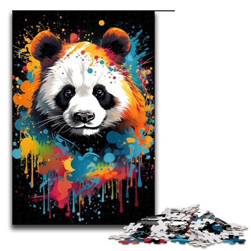 1000 teiliges Puzzle für Erwachsene Malen bunter Panda Dekomprimieren intellektuelles Lernspielzeug Geschenkideen 75 x 50 cm 1000 teiliges Puzzle für Erwachsene Malen bunter Panda Dekomprimieren intellektuelles Lernspielzeug Geschenkideen 75 x 50 cm von QSYFNBZL