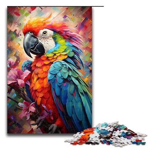 1000 teiliges Puzzle für Erwachsene Malen bunter Papagei Denksportaufgabe Weihnachts und Geburtstagsgeschenk 75 x 50 cm 1000 teiliges Puzzle für Erwachsene Malen bunter Papagei Denksportaufgabe Weihnachts und Geburtstagsgeschenk 75 x 50 cm von QSYFNBZL
