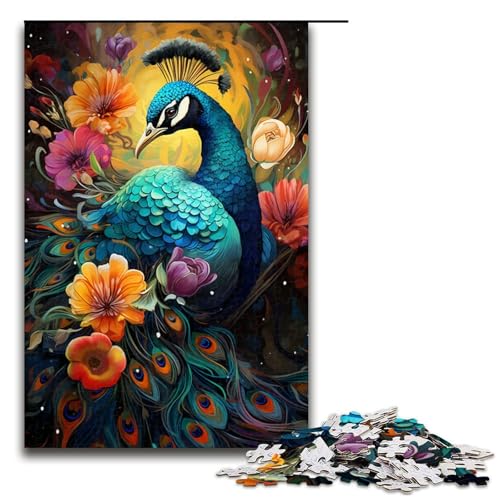 1000 teiliges Puzzle für Erwachsene Malen bunter Pfau Puzzle für Lernspiele Herausforderung Spielzeug Kunstwerk Geschenk 75 x 50 cm 1000 teiliges Puzzle für Erwachsene Malen bunter Pfau Puzzle für Lernspiele Herausforderung Spielzeug Kunstwerk Geschenk 75 x 50 cm von QSYFNBZL