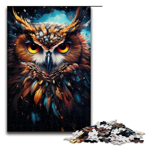 1000 teiliges Puzzle für Erwachsene Malen bunter Planet Eulen Puzzle für Kinder Holzpuzzle Lernspiel für Erwachsene 75 x 50 cm 1000 teiliges Puzzle für Erwachsene Malen bunter Planet Eulen Puzzle für Kinder Holzpuzzle Lernspiel für Erwachsene 75 x 50 cm von QSYFNBZL