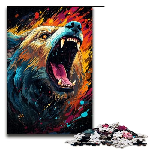 1000 teiliges Puzzle für Erwachsene Malen buntes Bären Puzzle Familienunterhaltungsspielzeug einzigartige Heimdekoration und Geschenke 75 x 50 cm 1000 teiliges Puzzle für Erwachsene Malen buntes Bären Puzzle Familienunterhaltungsspielzeug einzigartige Heimdekoration und Geschenke 75 x 50 cm von QSYFNBZL