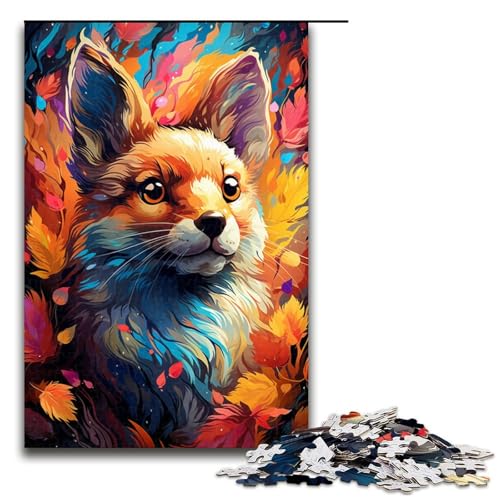1000 teiliges Puzzle für Erwachsene Malen buntes Kunst Eichhörnchen Puzzle für Lernspiele Herausforderung Spielzeug Kunstwerk Geschenk 75 x 50 cm 1000 teiliges Puzzle für Erwachsene Malen buntes Kunst Eichhörnchen Puzzle für Lernspiele Herausforderung Spielzeug Kunstwerk Geschenk 75 x 50 cm von QSYFNBZL