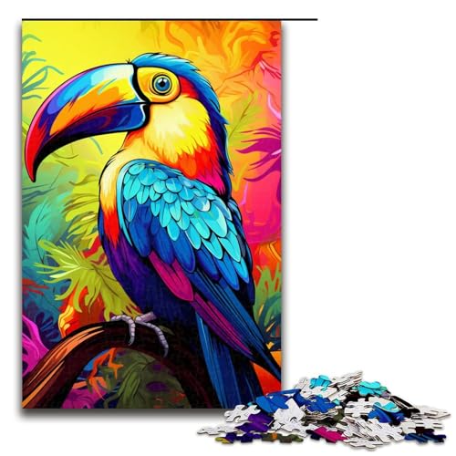 1000 teiliges Puzzle für Erwachsene Malen buntes Tukan Puzzle Denksportaufgabe Weihnachts und Geburtstagsgeschenke 75 x 50 cm 1000 teiliges Puzzle für Erwachsene Malen buntes Tukan Puzzle Denksportaufgabe Weihnachts und Geburtstagsgeschenke 75 x 50 cm von QSYFNBZL