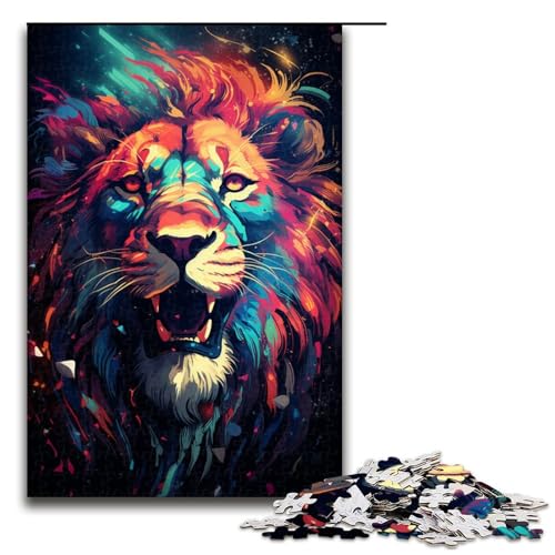 1000 teiliges Puzzle für Erwachsene Malen eines bunten Löwen Hands on Spiel 75 x 50 cm 1000 teiliges Puzzle für Erwachsene Malen eines bunten Löwen Hands on Spiel 75 x 50 cm von QSYFNBZL