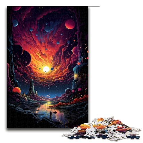 1000 teiliges Puzzle für Erwachsene Malen farbenfrohe Planetenwelt Puzzles für Erwachsene Holzpuzzle anspruchsvolles Spiel 75 x 50 cm 1000 teiliges Puzzle für Erwachsene Malen farbenfrohe Planetenwelt Puzzles für Erwachsene Holzpuzzle anspruchsvolles Spiel 75 x 50 cm von QSYFNBZL