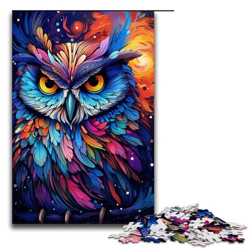 1000 teiliges Puzzle für Erwachsene Malen farbenfrohes Kunst Eulenspiel Puzzles ganze Familie 75 x 50 cm 1000 teiliges Puzzle für Erwachsene Malen farbenfrohes Kunst Eulenspiel Puzzles ganze Familie 75 x 50 cm von QSYFNBZL