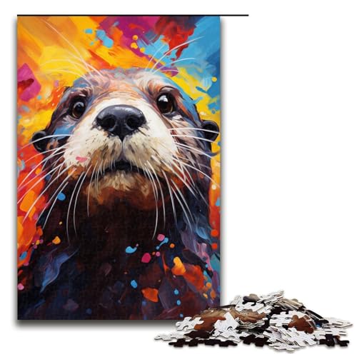 1000 teiliges Puzzle für Erwachsene Malen farbenfrohes Seeotter Spiel Puzzles ganze Familie 75 x 50 cm 1000 teiliges Puzzle für Erwachsene Malen farbenfrohes Seeotter Spiel Puzzles ganze Familie 75 x 50 cm von QSYFNBZL