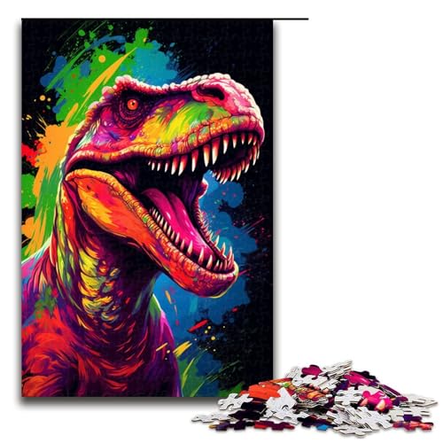 1000 teiliges Puzzle für Erwachsene Malen von bunten Dinosauriern Puzzle für Kinder Holzpuzzle Lernspiel für Erwachsene 75 x 50 cm 1000 teiliges Puzzle für Erwachsene Malen von bunten Dinosauriern Puzzle für Kinder Holzpuzzle Lernspiel für Erwachsene 75 x 50 cm von QSYFNBZL