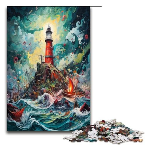 1000 teiliges Puzzle für Erwachsene Meeresleuchtturm Puzzle für Lernspiele Herausforderung Spielzeug Kunstwerk Geschenk 1000 PCS 1000 teiliges Puzzle für Erwachsene Meeresleuchtturm Puzzle für Lernspiele Herausforderung Spielzeug Kunstwerk Geschenk 1000 PCS von QSYFNBZL