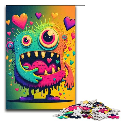 1000 teiliges Puzzle für Erwachsene Monster Love Frenzy Kunstpuzzle für Kinder Holzpuzzle Lernspiel für Erwachsene 75 x 50 cm 1000 teiliges Puzzle für Erwachsene Monster Love Frenzy Kunstpuzzle für Kinder Holzpuzzle Lernspiel für Erwachsene 75 x 50 cm von QSYFNBZL