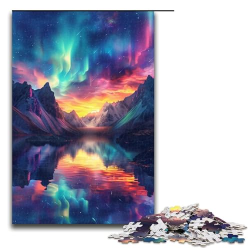 1000 teiliges Puzzle für Erwachsene Mountain Aurora Puzzle Familienunterhaltungsspielzeug einzigartige Heimdekoration und Geschenke 1000 Teile 1000 teiliges Puzzle für Erwachsene Mountain Aurora Puzzle Familienunterhaltungsspielzeug einzigartige Heimdekoration und Geschenke 1000 Teile von QSYFNBZL