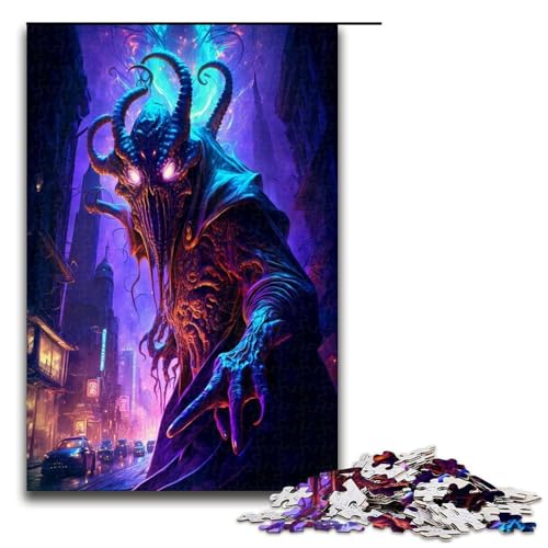 1000 teiliges Puzzle für Erwachsene Oktopus Monster Puzzle Wanddekoration Stressabbau 1000 Teile von QSYFNBZL