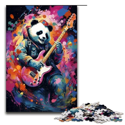 1000 teiliges Puzzle für Erwachsene Panda spielt Gitarre von SplattersLots Dicke Farbpuzzles für Erwachsene Holzpuzzle anspruchsvolles Spiel 75 x 50 cm 1000 teiliges Puzzle für Erwachsene Panda spielt Gitarre von SplattersLots Dicke Farbpuzzles für Erwachsene Holzpuzzle anspruchsvolles Spiel 75 x 50 cm von QSYFNBZL