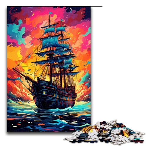 1000 teiliges Puzzle für Erwachsene Piratenschiff ist von Spritzern umgeben viele Farben Lernpuzzle Lernspiel für Geburtstag und Weihnachten 75 x 50 cm 1000 teiliges Puzzle für Erwachsene Piratenschiff ist von Spritzern umgeben viele Farben Lernpuzzle Lernspiel für Geburtstag und Weihnachten 75 x 50 cm von QSYFNBZL
