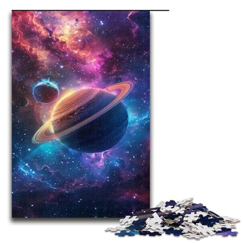 1000 teiliges Puzzle für Erwachsene Planet Bunte Polarlichter Lernpuzzle Lernspiel für Geburtstag Weihnachten 1000 Teile von QSYFNBZL