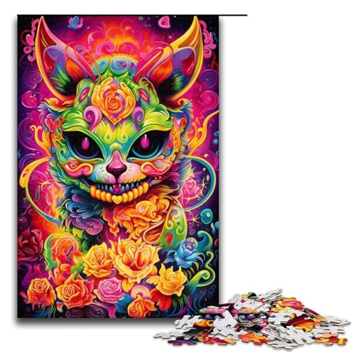 1000 teiliges Puzzle für Erwachsene Psychedelische Bunte Monster Puzzle Denksportaufgabe Weihnachts und Geburtstagsgeschenke 1000 Teile 1000 teiliges Puzzle für Erwachsene Psychedelische Bunte Monster Puzzle Denksportaufgabe Weihnachts und Geburtstagsgeschenke 1000 Teile von QSYFNBZL