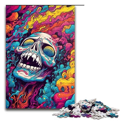 1000 teiliges Puzzle für Erwachsene Psychedelisches buntes Monster Puzzle für Kinder Holzpuzzle Lernspiel für Erwachsene 75 x 50 cm 1000 teiliges Puzzle für Erwachsene Psychedelisches buntes Monster Puzzle für Kinder Holzpuzzle Lernspiel für Erwachsene 75 x 50 cm von QSYFNBZL