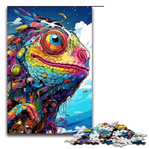 1000 teiliges Puzzle für Erwachsene Roboter Chamäleon von SplattersLots Dicke farbige Puzzles für Erwachsene Holzpuzzle anspruchsvolles Spiel 75 x 50 cm 1000 teiliges Puzzle für Erwachsene Roboter Chamäleon von SplattersLots Dicke farbige Puzzles für Erwachsene Holzpuzzle anspruchsvolles Spiel 75 x 50 cm von QSYFNBZL