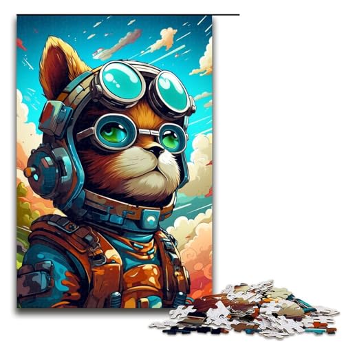 1000 teiliges Puzzle für Erwachsene Roboter Eichhörnchen von SplattersLots Dickes farbiges Puzzle für Lernspiele Herausforderungen Spielzeug Kunstwerke Geschenke 1000 Teile von QSYFNBZL