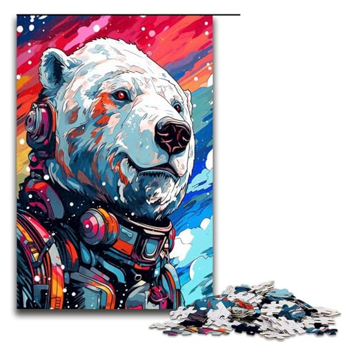 1000 teiliges Puzzle für Erwachsene Roboter Eisbär von SplattersLots Dicke farbige Puzzles für Erwachsene Holzpuzzle anspruchsvolles Spiel 75 x 50 cm 1000 teiliges Puzzle für Erwachsene Roboter Eisbär von SplattersLots Dicke farbige Puzzles für Erwachsene Holzpuzzle anspruchsvolles Spiel 75 x 50 cm von QSYFNBZL