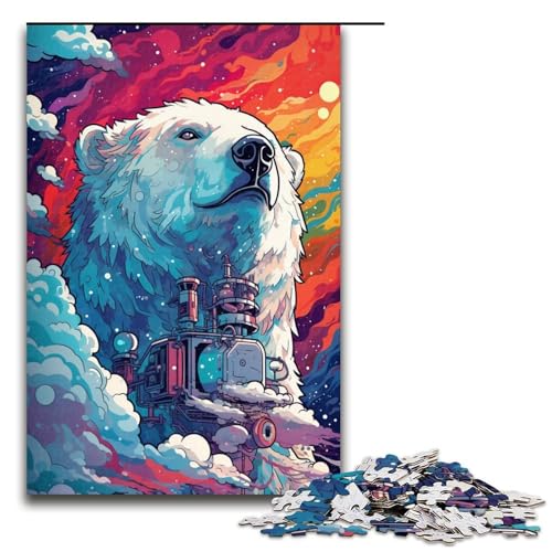1000 teiliges Puzzle für Erwachsene Roboter Eisbär von SplattersLots Dicke farbige Puzzles für Erwachsene Holzpuzzle anspruchsvolles Spiel 75 x 50 cm 1000 teiliges Puzzle für Erwachsene Roboter Eisbär von SplattersLots Dicke farbige Puzzles für Erwachsene Holzpuzzle anspruchsvolles Spiel 75 x 50 cm von QSYFNBZL