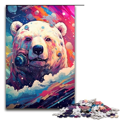 1000 teiliges Puzzle für Erwachsene Roboter Eisbär von SplattersLots Dicke farbige Spielpuzzles ganze Familie 75 x 50 cm von QSYFNBZL
