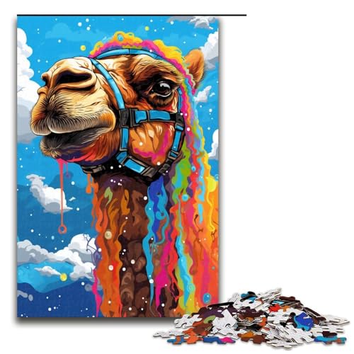 1000 teiliges Puzzle für Erwachsene Roboter Kamel von SplattersLots Dicke farbige Wolken Lernpuzzle Lernspiel für Geburtstag und Weihnachten 75 x 50 cm von QSYFNBZL