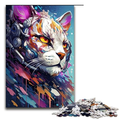 1000 teiliges Puzzle für Erwachsene Roboter Luchs von SplattersLots of Thick Coloured Clouds Puzzles für Erwachsene aus Holz Anspruchsvolles Spiel 75 x 50 cm 1000 teiliges Puzzle für Erwachsene Roboter Luchs von SplattersLots of Thick Coloured Clouds Puzzles für Erwachsene aus Holz Anspruchsvolles Spiel 75 x 50 cm von QSYFNBZL