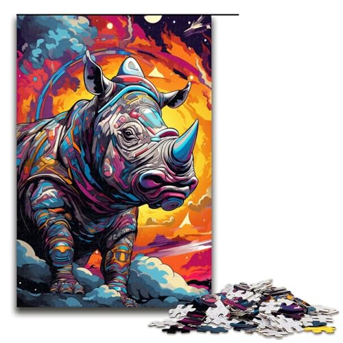 1000 teiliges Puzzle für Erwachsene Roboter Nashorn von SplattersLots Dicke farbige Puzzles für Erwachsene Holzpuzzle anspruchsvolles Spiel 1000 Teile 1000 teiliges Puzzle für Erwachsene Roboter Nashorn von SplattersLots Dicke farbige Puzzles für Erwachsene Holzpuzzle anspruchsvolles Spiel 1000 Teile von QSYFNBZL