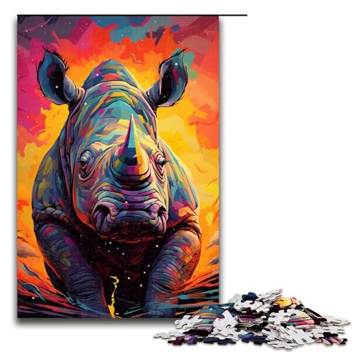 1000 teiliges Puzzle für Erwachsene Roboter Nashorn von SplattersLots Dicke farbige Puzzles für Erwachsene Holzpuzzle anspruchsvolles Spiel 1000 Teile 1000 teiliges Puzzle für Erwachsene Roboter Nashorn von SplattersLots Dicke farbige Puzzles für Erwachsene Holzpuzzle anspruchsvolles Spiel 1000 Teile von QSYFNBZL