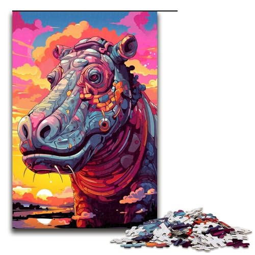1000 teiliges Puzzle für Erwachsene Roboter Nilpferd von SplattersLots Dicke farbige Wolken Puzzles für Erwachsene Holzpuzzle anspruchsvolles Spiel 75 x 50 cm 1000 teiliges Puzzle für Erwachsene Roboter Nilpferd von SplattersLots Dicke farbige Wolken Puzzles für Erwachsene Holzpuzzle anspruchsvolles Spiel 75 x 50 cm von QSYFNBZL