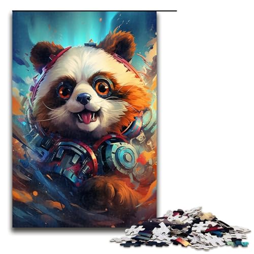 1000 teiliges Puzzle für Erwachsene Roboter Roter Panda von SplattersLots Dickes farbiges Puzzle für Lernspiele Herausforderungen Spielzeug Kunstwerke Geschenke 1000 Teile von QSYFNBZL