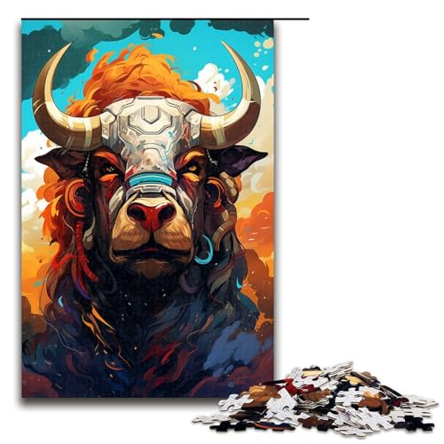 1000 teiliges Puzzle für Erwachsene Roboter Yak von SplattersLots of Thick Coloured Clouds Puzzles für Erwachsene Holzpuzzle anspruchsvolles Spiel 1000 Teile 1000 teiliges Puzzle für Erwachsene Roboter Yak von SplattersLots of Thick Coloured Clouds Puzzles für Erwachsene Holzpuzzle anspruchsvolles Spiel 1000 Teile von QSYFNBZL