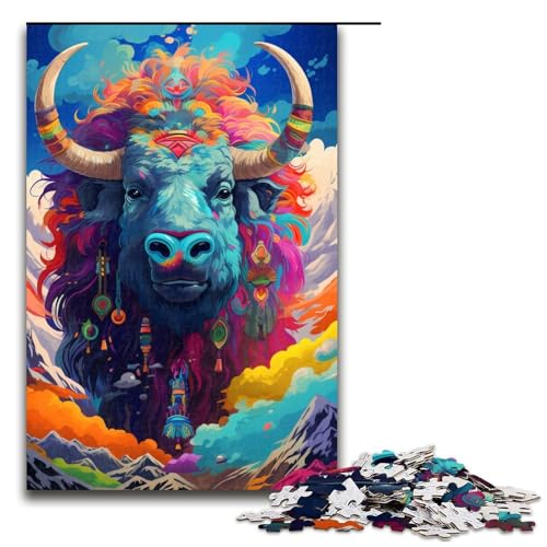1000 teiliges Puzzle für Erwachsene Roboter Yak von SplattersLots of Thick Coloured Clouds Puzzles für Erwachsene Holzpuzzle anspruchsvolles Spiel 1000 Teile 1000 teiliges Puzzle für Erwachsene Roboter Yak von SplattersLots of Thick Coloured Clouds Puzzles für Erwachsene Holzpuzzle anspruchsvolles Spiel 1000 Teile von QSYFNBZL