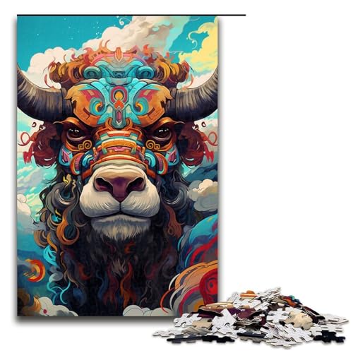 1000 teiliges Puzzle für Erwachsene Roboter Yak von SplattersLots of Thick Coloured Clouds Puzzles für Erwachsene Holzpuzzle anspruchsvolles Spiel 1000 Teile 1000 teiliges Puzzle für Erwachsene Roboter Yak von SplattersLots of Thick Coloured Clouds Puzzles für Erwachsene Holzpuzzle anspruchsvolles Spiel 1000 Teile von QSYFNBZL