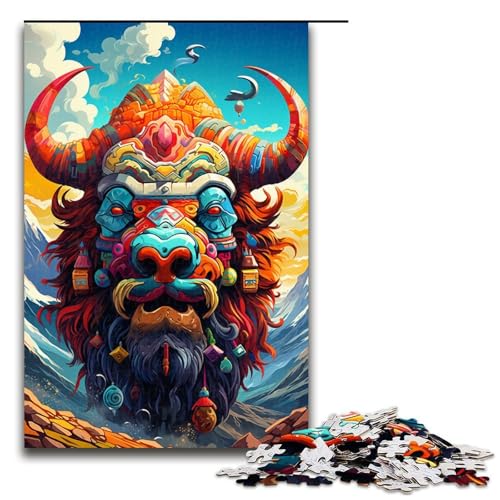 1000 teiliges Puzzle für Erwachsene Roboter Yak von SplattersLots of Thick Coloured Clouds Puzzles für Erwachsene Holzpuzzle anspruchsvolles Spiel 1000 Teile 1000 teiliges Puzzle für Erwachsene Roboter Yak von SplattersLots of Thick Coloured Clouds Puzzles für Erwachsene Holzpuzzle anspruchsvolles Spiel 1000 Teile von QSYFNBZL