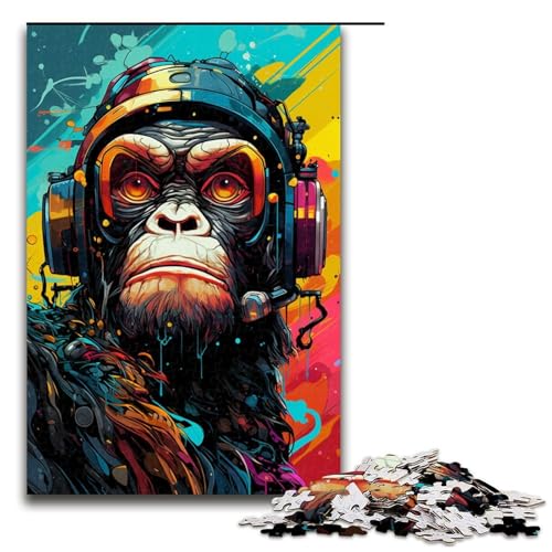 1000 teiliges Puzzle für Erwachsene Roboteraffe von SplattersLots Dickes buntes Lernpuzzle Lernspiel für Geburtstag und Weihnachten 75 x 50 cm 1000 teiliges Puzzle für Erwachsene Roboteraffe von SplattersLots Dickes buntes Lernpuzzle Lernspiel für Geburtstag und Weihnachten 75 x 50 cm von QSYFNBZL