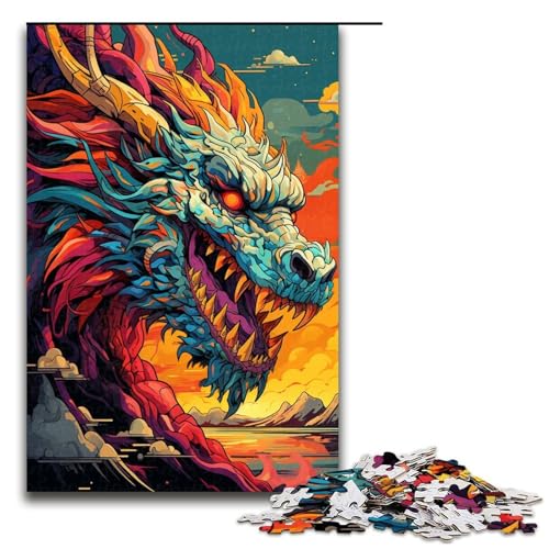 1000 teiliges Puzzle für Erwachsene Roboterdrache von SplattersLots Dickes buntes Lernpuzzle Lernspiel für Geburtstag und Weihnachten 75 x 50 cm 1000 teiliges Puzzle für Erwachsene Roboterdrache von SplattersLots Dickes buntes Lernpuzzle Lernspiel für Geburtstag und Weihnachten 75 x 50 cm von QSYFNBZL