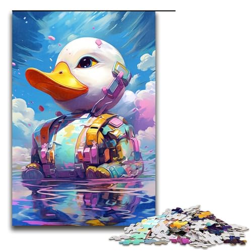 1000 teiliges Puzzle für Erwachsene Roboterente von SplattersLots of Thick Coloured Clouds Puzzle für Kinder Holzpuzzle Lernspiel für Erwachsene 75 x 50 cm von QSYFNBZL
