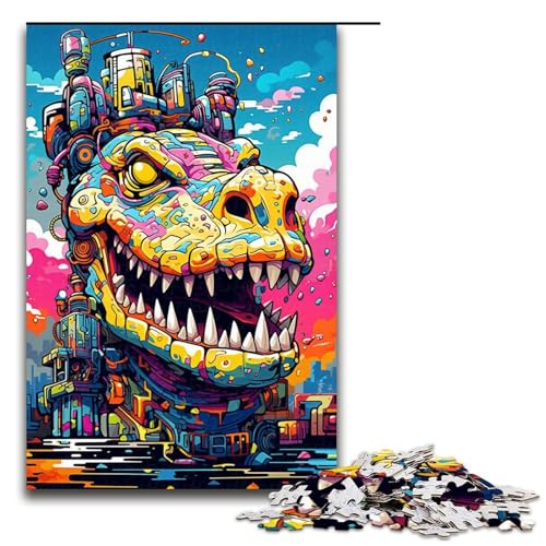 1000 teiliges Puzzle für Erwachsene Roboterkrokodile von SplattersLots Dicke farbige Puzzles für Erwachsene Holzpuzzle anspruchsvolles Spiel 75 x 50 cm 1000 teiliges Puzzle für Erwachsene Roboterkrokodile von SplattersLots Dicke farbige Puzzles für Erwachsene Holzpuzzle anspruchsvolles Spiel 75 x 50 cm von QSYFNBZL