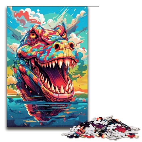 1000 teiliges Puzzle für Erwachsene Roboterkrokodile von SplattersLots Dickes buntes Puzzle für Kinder Holzpuzzle Lernspiel für Erwachsene 75 x 50 cm 1000 teiliges Puzzle für Erwachsene Roboterkrokodile von SplattersLots Dickes buntes Puzzle für Kinder Holzpuzzle Lernspiel für Erwachsene 75 x 50 cm von QSYFNBZL